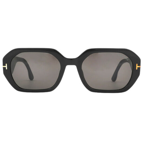 Tom Ford Veronique Smoke Lens Shiny Black Sunglasses One Size